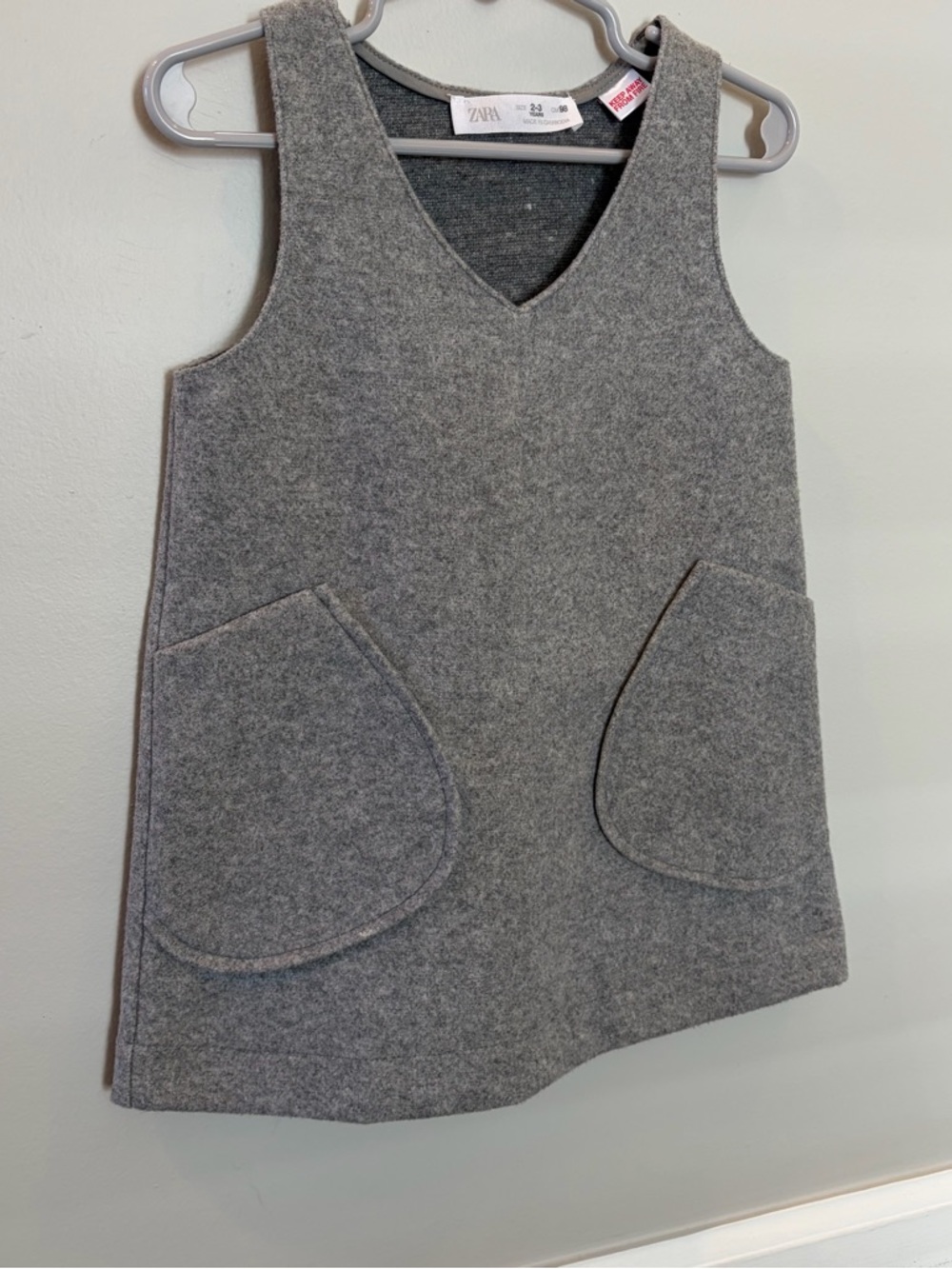 Zara 2-3Y gray sleeveless dress